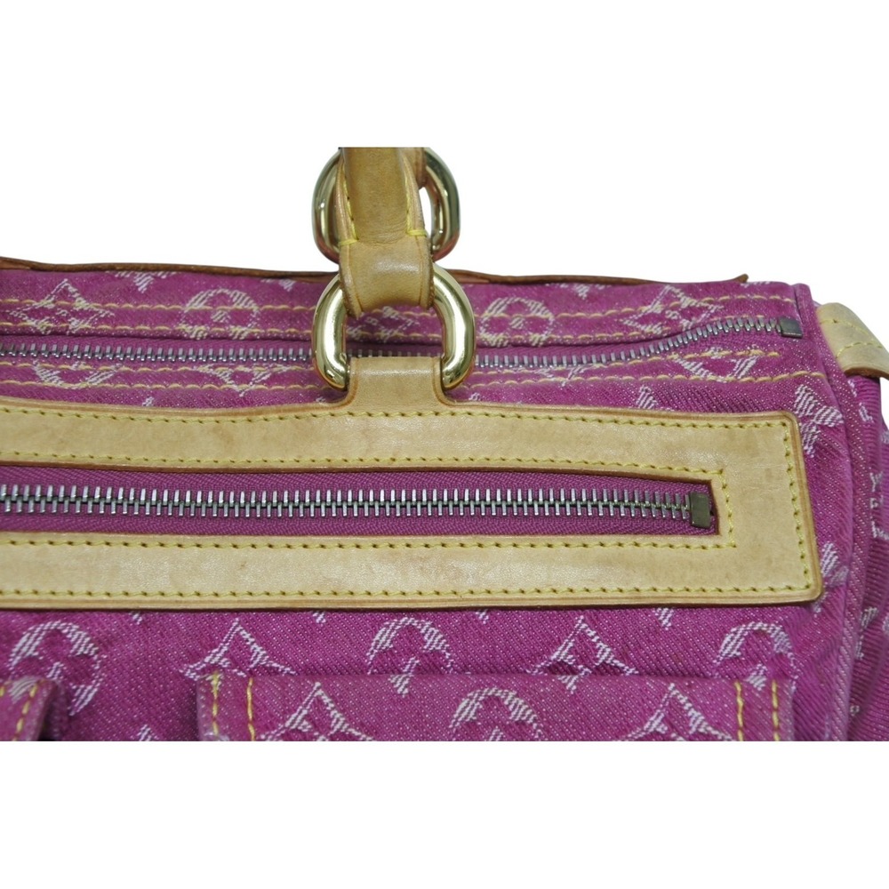 Louis Vuitton Neo Denim Handbag Speedy Pink Monogram - Picture 6 of 9